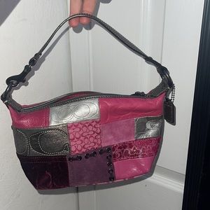 patch work vintage coach purse